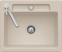 Villeroy & Boch Einbausp&uuml;le Siluet 60 S 334601 600x 510mm aus TitanCeram Chrom.e