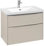Villeroy & Boch Subway 3.0 Waschbeckenunterschrank, mit Beleuchtung, 2 Ausz&uuml;ge, 772