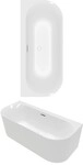 Villeroy & Boch Vorwand-Badewanne Loop&Friends OVAL 1700x 750x600mm OVAL