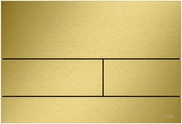 Tece square Bet&auml;tigungsplatte Metall Gold Optik geb&uuml;rstet Anti-Fingerprint, 9240847