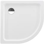 LAUFEN Viertelkreis Duschwanne Platina Stahl inkl.Schallschutz 900x900x65 wei&szlig;,