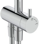 Ideal Standard Duschsystem Ceraflow 25+ o.Armatur mit 2F-HB und 2F-Kopfbrause Chrom,