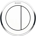 Geberit Fernbet&auml;tigung Typ 10 pneumatisch f&uuml;r 2-Mengen-Sp&uuml;lung M&ouml;beldr&uuml;cker