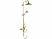 Hansgrohe Showerpipe Axor Montreux Brushed Gold Optic mit 16572250