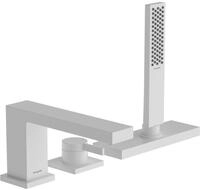 Hansgrohe 3-Loch Wannenrandmischer Tecturis E mit sBox, mattweiss, 73443700 73443700