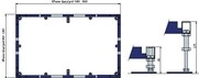 Villeroy & Boch ViFrame Montagerahmen f&uuml;r Duschwanne ab 1000x1000mm, U91412400