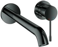 GROHE 2-Loch Waschtischarmatur Unterputz Essence Ausladung 230mm hard graphite,