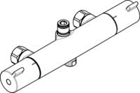 Hansgrohe Thermostat Brause Aufputz f&uuml;r Showerpipe chrom, 93352000 93352000