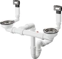 Hansgrohe Manuelle Ab- und &Uuml;berlaufgarnitur 370 x 370 D15-10 BSO, 43922800 43922800