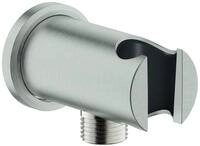 GROHE Wandanschlussbogen Rainshower 26658 runde Rosette supersteel, 26658DC0 26658DC0