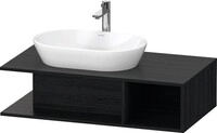 Duravit D-Neo Konsolenwaschtischunterbau wandh&auml;ngend Eiche Schwarz Matt...