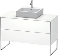 Duravit XSquare Konsolenwaschtischunterbau bodenstehend Wei&szlig; Matt 1200x548x778 mm -