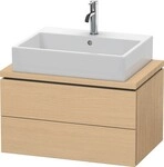 Duravit L-Cube Konsolenwaschtischunterbau wandh&auml;ngend Natur Eiche Matt 720x477x400