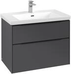 Villeroy & Boch Subway 3.0 Waschbeckenunterschrank, 2 Ausz&uuml;ge, 772 x 579 x 462 mm,