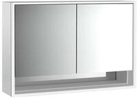 emco LED-Lichtspiegelschrank Loft mit Unterfach Aufputz, 1200 mm, 2-t&uuml;rig...
