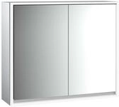 emco LED-Lichtspiegelschrank Loft Aufputz, 800 mm, 2-t&uuml;rig R&uuml;ckwand...