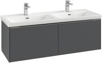 Villeroy & Boch Subway 3.0 Waschbeckenunterschrank, 2 Ausz&uuml;ge, 1272 x 432 x 462 mm,