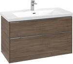 Villeroy & Boch Subway 3.0 Waschbeckenunterschrank, mit Beleuchtung, 2 Ausz&uuml;ge, 973