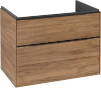Villeroy & Boch Subway 3.0 Waschbeckenunterschrank, mit Beleuchtung, 2 Ausz&uuml;ge, 772