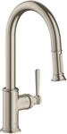 Hansgrohe 16581820, Hansgrohe Sp&uuml;ltischmischer Axor Montreux Brushed Nickel 16581820
