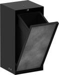 Hansgrohe Einbau Abfalleimer XtraStoris Rock mit Ablage und beflliesbarer T&uuml;r,