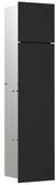 emco WC-Modul asis pure mit Glasfront T&uuml;ranschlag rechts, Unterputz, 730mm, schwarz