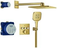GROHE Unterputz-Duschsystem Grohtherm SmartControl 34864 THM eckige Form 3 ASV cool