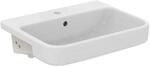 Ideal Standard Halbeinbauwaschtisch i.life B 1Hl. mit &Uuml;berlauf 550x440x170mm Weiss,