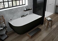Hoesch Badewanne iSensi Eck 1800x800 Monolith rechts &Uuml;berlaufschlitz 3835.111
