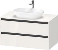 Duravit Ketho.2 Konsolenwaschtischunterbau wandh&auml;ngend Wei&szlig; Hochglanz...