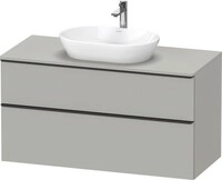 Duravit D-Neo Konsolenwaschtischunterbau wandh&auml;ngend Betongrau Matt...