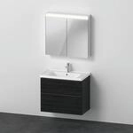 Duravit D-Neo M&ouml;belwaschtisch mit Waschtischunterbau und Spiegelschrank 800x480x2000