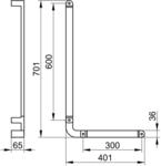 Keuco Winkelgriff Elegance 31606, verchromt 31606010601