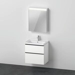 Duravit D-Neo M&ouml;belwaschtisch mit Waschtischunterbau und Spiegelschrank 650x480x2000