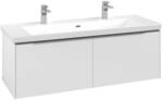 Villeroy & Boch Subway 3.0 Waschbeckenunterschrank, 2 Ausz&uuml;ge, 1272 x 432 x 462 mm,