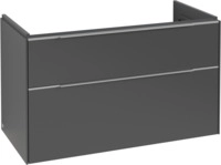 Villeroy & Boch Subway 3.0 Waschbeckenunterschrank, mit Beleuchtung, 2 Ausz&uuml;ge, 973