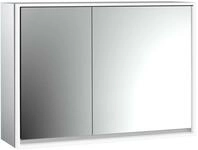 emco LED-Lichtspiegelschrank Loft Aufputz, 1000 mm, 2-t&uuml;rig, breite T&uuml;r rechts