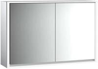 emco LED-Lichtspiegelschrank Loft Aufputz, 1200 mm, 2-t&uuml;rig R&uuml;ckwand...