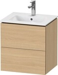 Duravit L-Cube Waschtischunterbau wandh&auml;ngend Natur Eiche Matt 520x421x550 mm -
