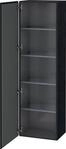 Duravit L-Cube Hochschrank Eiche Schwarz Matt 500x363x1760 mm - LC1181L1616