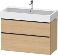 Duravit D-Neo Waschtischunterbau wandh&auml;ngend Natur Eiche Matt 984x442x625 mm -