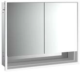 emco LED-Lichtspiegelschrank Loft mit Unterfach Unterputz, 800 mm, 2-t&uuml;rig...