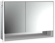 emco LED-Lichtspiegelschrank Loft mit Unterfach Unterputz, 1000 mm, 2-t&uuml;rig,...