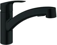 GROHE K&uuml;chenarmatur Eurosmart 30305_1 fl. Auslauf azb. Dual-Sp&uuml;lb. matt black,