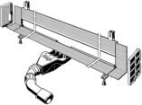 Viega Wandablauf Advantix Vario, 4968.10 in 300-1200mm Kunststoff 736736