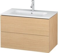 Duravit L-Cube Waschtischunterbau wandh&auml;ngend Natur Eiche Matt 820x481x550 mm -
