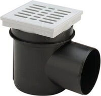 Viega Kellerablauf Kellermeister 4956, in 100mm Kst. schwarz 106003