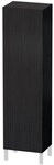 Duravit L-Cube Hochschrank Eiche Schwarz Matt 500x363x1760 mm - LC1181R1616