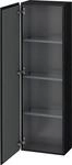 Duravit L-Cube Halbhochschrank Eiche Schwarz Matt 400x243x1320 mm - LC1168L1616