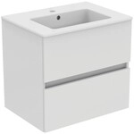 Ideal Standard M&ouml;belpaket Eurovit+ m.WT 61cm Weiss u.Schrank 60cm 2Ausz. Hgl....
